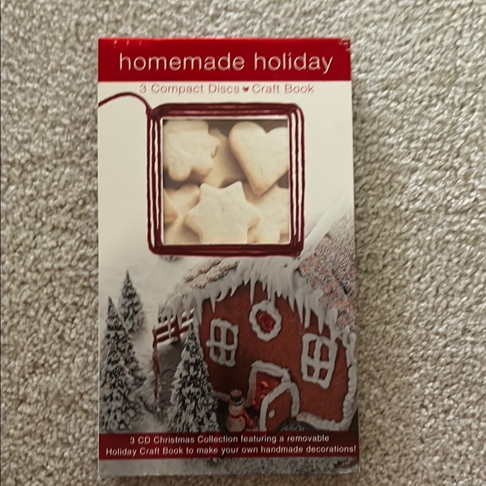 Homemade Holiday Craft Book & 3 CD Christmas Collection of Music used